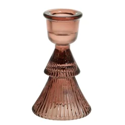 Chic Antique Kerzenständer aus Glas für Stabkerzen