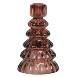 Chic Antique Kerzenständer aus Glas für Stabkerzen