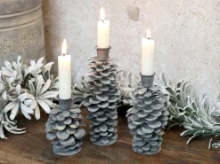 Chic Antique Kerzenständer Zapfen