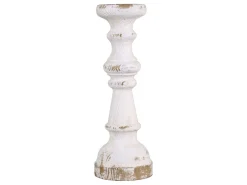 Chic Antique Kerzenständer für Stumpenkerzen aus Holz