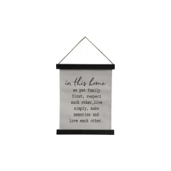 Chic Antique Kleine Leinwand mit Text zum Aufhängen