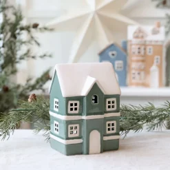 Chic Antique Kleines Keramikhäuschen Chamonix