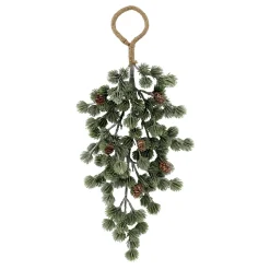 Chic Antique Künstlicher Zedernbaumzweig mit Zapfen zum Aufhängen