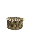 Chic Antique Korb geflochten mit Muscheln