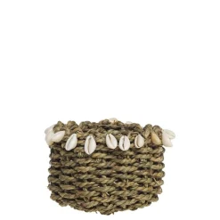 Chic Antique Korb geflochten mit Muscheln