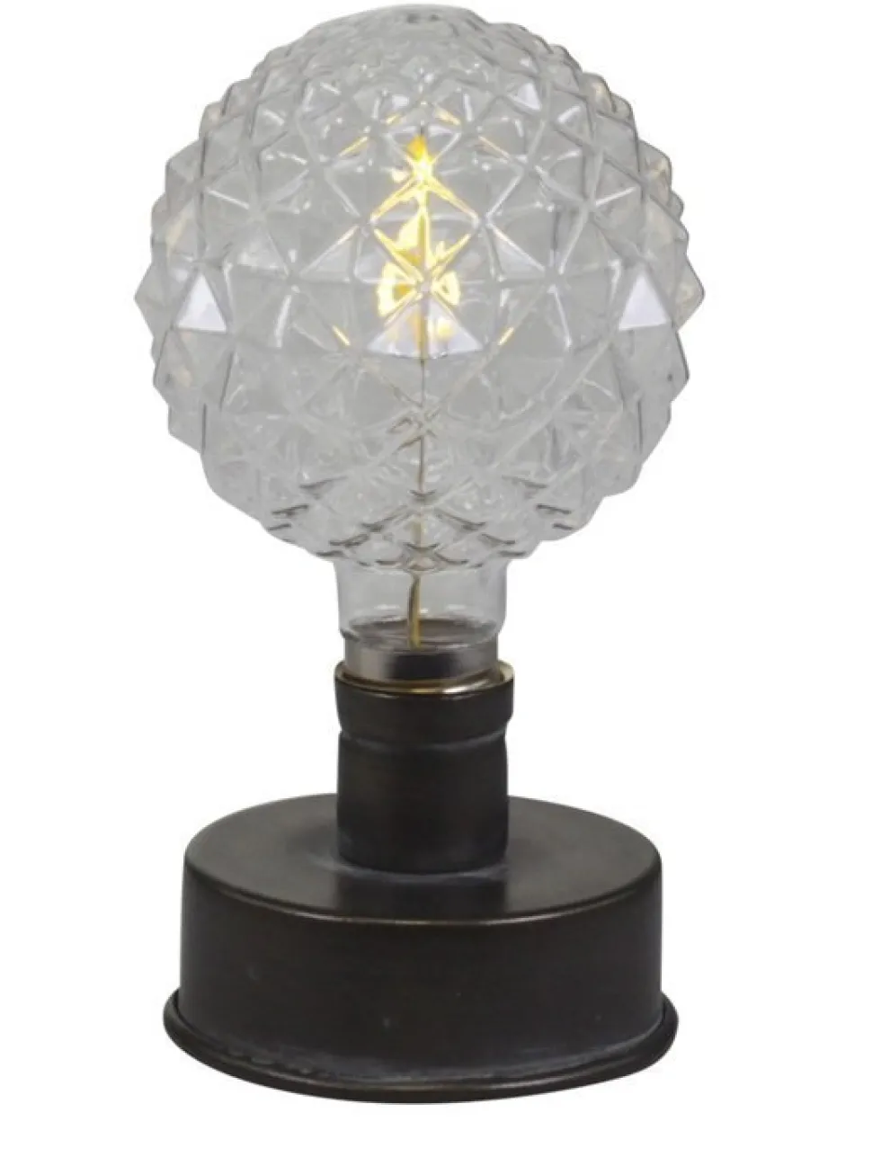 Chic Antique Lampe mit gemusterter Glühbirne