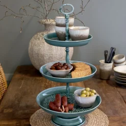 Chic Antique Landhaus Etagere mit Tabletts