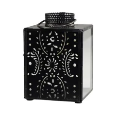 Chic Antique Laterne eckig mit Muster