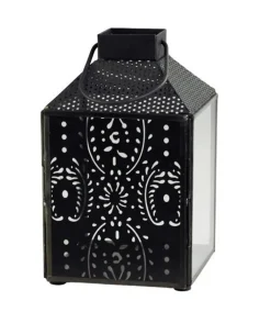 Chic Antique Laterne eckig mit Muster