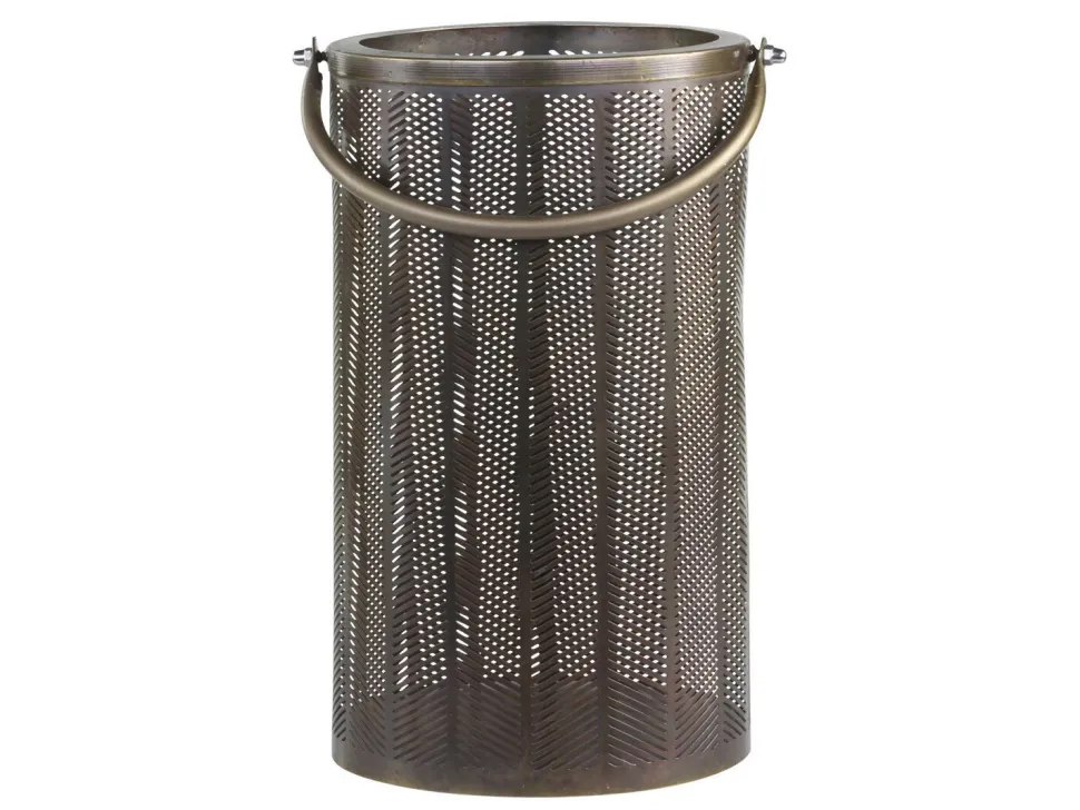 Chic Antique Laterne mit Fischgräten Muster