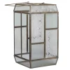 Chic Antique Laterne mit mattiertem Glas