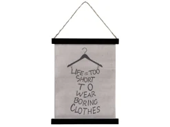 Chic Antique Leinwandbild mit Text zum Aufhängen klein