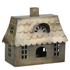 Chic Antique Lichthaus Doppelhaus aus Metall