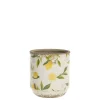 Chic Antique Limone Blumentopf mit Zitronenmotiv
