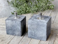 Chic Antique Öllampe im Zement