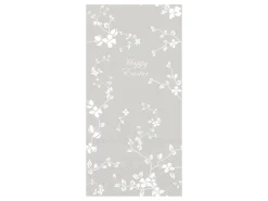 Chic Antique Längliche Serviette mit Blumen Happy Easter