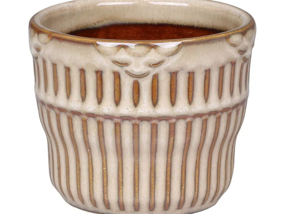 Chic Antique Nimes Übertopf mit Rillen