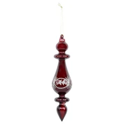 Chic Antique Ornament aus Glas mit Glitzer
