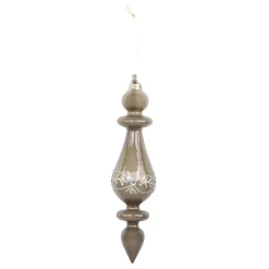 Chic Antique Ornament aus Glas mit Glitzer
