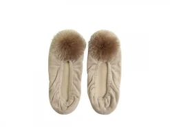 Chic Antique Pantoffeln mit Pompon