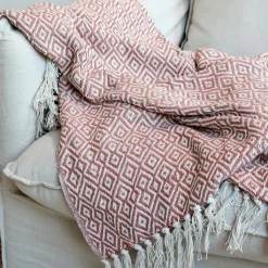 Chic Antique Plaid Decke Aix aus recycelter Baumwolle