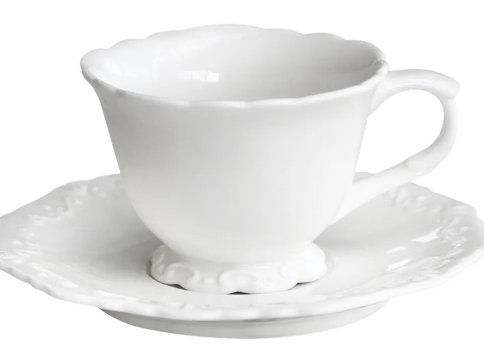 Chic Antique Provence Kaffeetasse mit Untertasse
