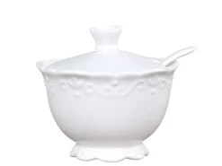 Chic Antique Provence Zuckerdose mit Löffel