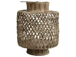 Chic Antique Rattan Laterne geflochten