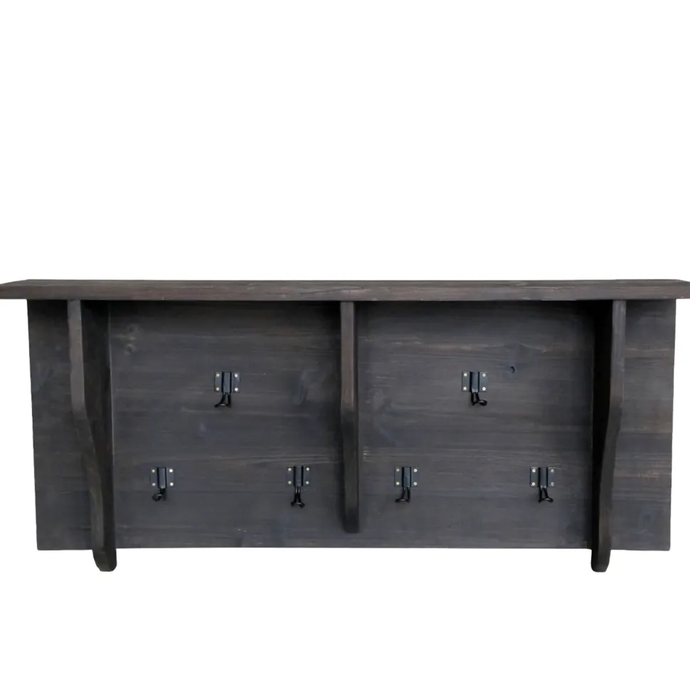 Chic Antique Regalbrett mit 6 Haken