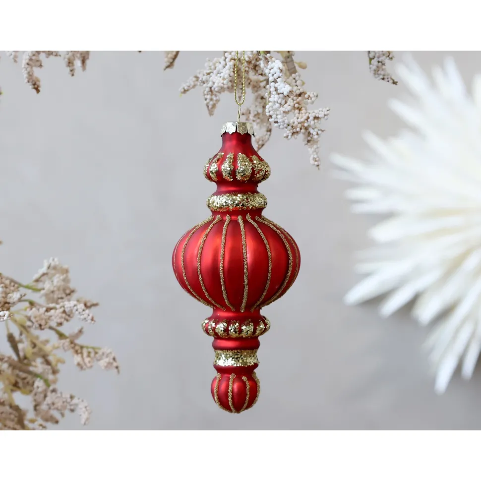 Chic Antique Roter Ornament Aufhänger