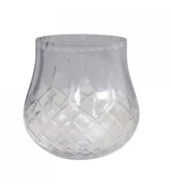 Chic Antique Rundlicher Teelichthalter mit Schliff