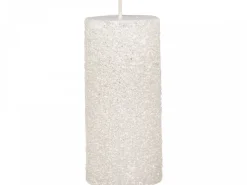 Chic Antique Rustikale Stumpenkerze mit Glitzer