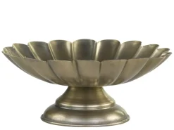 Chic Antique Schale auf Fuß mit Rillen