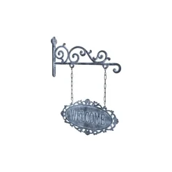 Chic Antique Schild Welcome aus Eisen