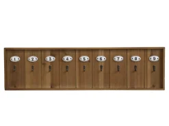 Chic Antique Schlüsselbrett mit 9 Haken, länglich