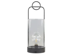 Chic Antique Stalllaterne mit Timer und Glühbirne