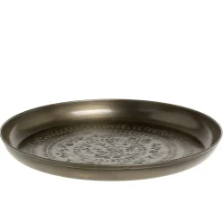 Chic Antique Tablett mit Muster Antique Messing