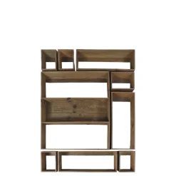 Chic Antique 9-teiliges Regal-Set aus Kiefernholz