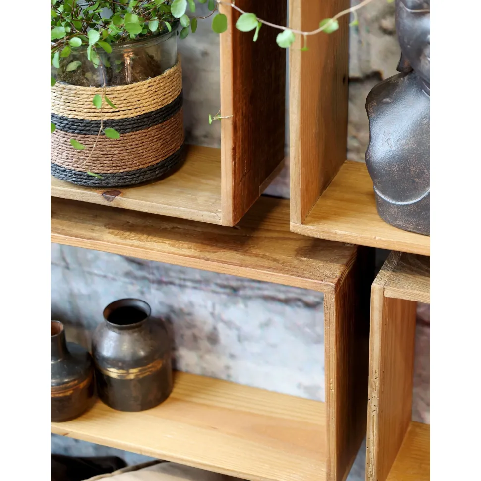 Chic Antique 9-teiliges Regal-Set aus Kiefernholz