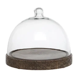 Chic Antique Tours Glasglocke Schwarz