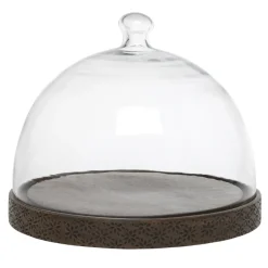 Chic Antique Tours Glasglocke Schwarz