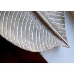 Chic Antique Tours Tablett mit Schnitzereien, Blattform