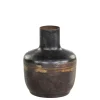 Chic Antique Vase aus Eisen, schwarz