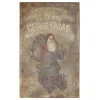 Chic Antique Vintage Schild mit Weihnachtsmann Shabby