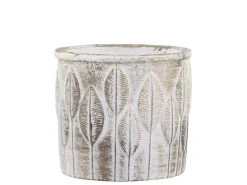 Chic Antique Vittel Blumentopf mit Goldmuster