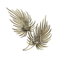 Chic Antique Wand Teelichthalter in Blattform