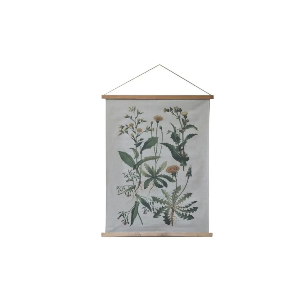 Chic Antique Wandbild aus Stoff mit Motivdruck