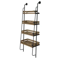 Chic Antique Wand-Regal mit 4 Ablagen