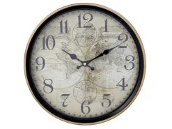 Chic Antique Wanduhr mit Goldrand