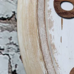 Chic Antique Wanduhr mit floralem Muster